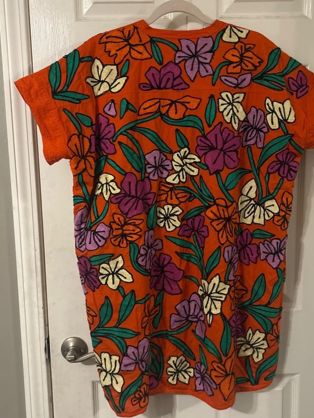 Roller Rabbit Anthropologie Embroidered Cotton Cover-Up Tunic Dress - Picture 7 of 7